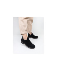 Botins Pretas Rasos Ginova com Recorte