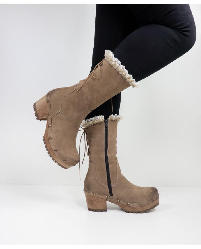 Botas de mujeres Ginova con cordones