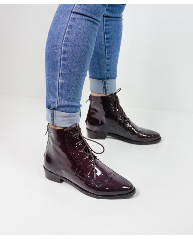 Boots Bordo Rasas Ginova with Fecho Back