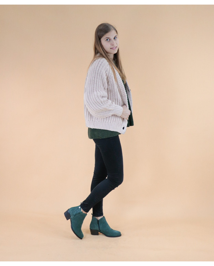 Botas de mujeres Ginova con Folho Franzido