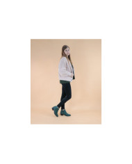 Green Women's Boots Ginova with Folho Franzido
