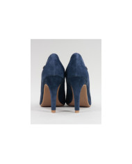 Stilettos Azuis de Senhora Ginova in Camurça