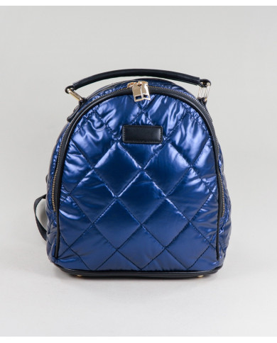 Mochila Azul de Senhora Acolchoada