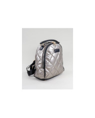 Ladies Silver Backpack Padded