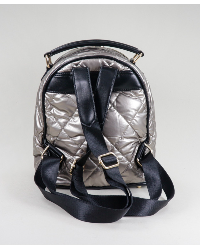 Ladies Silver Backpack Padded
