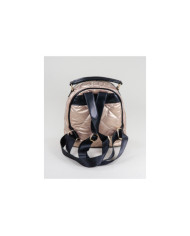 Mochila Dourada de Senhora Acolchoada