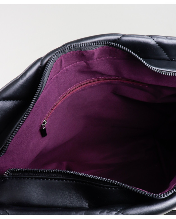 Ladies' Black Suitcase with Handles in Chains