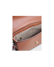 Lady Camel Bag with Leopard Scarf