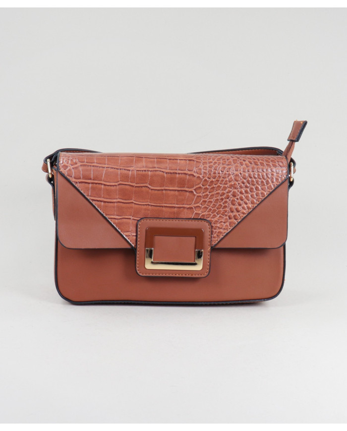 Lady Camel Bag con Leopard Scarf