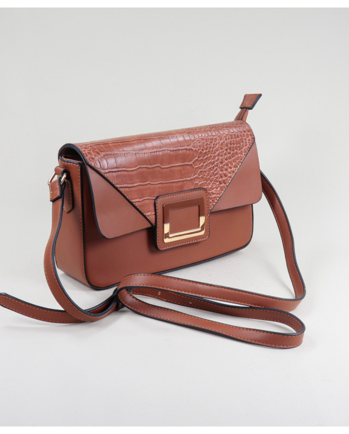 Lady Camel Bag con Leopard Scarf