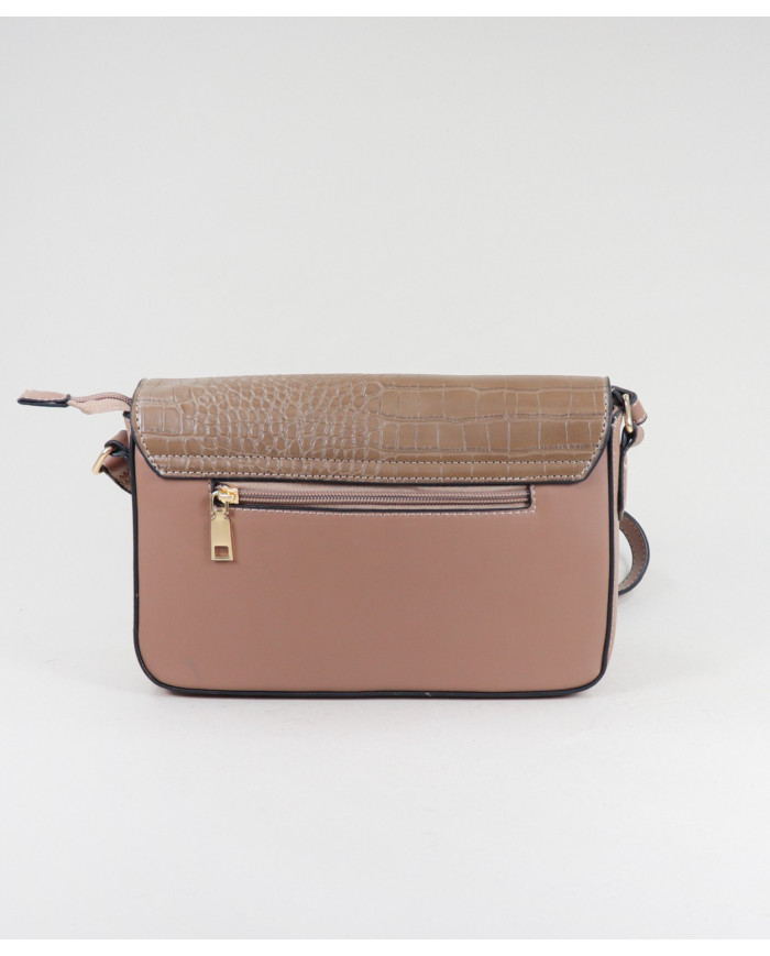 Ma'am Taupe Bag con Imman Button