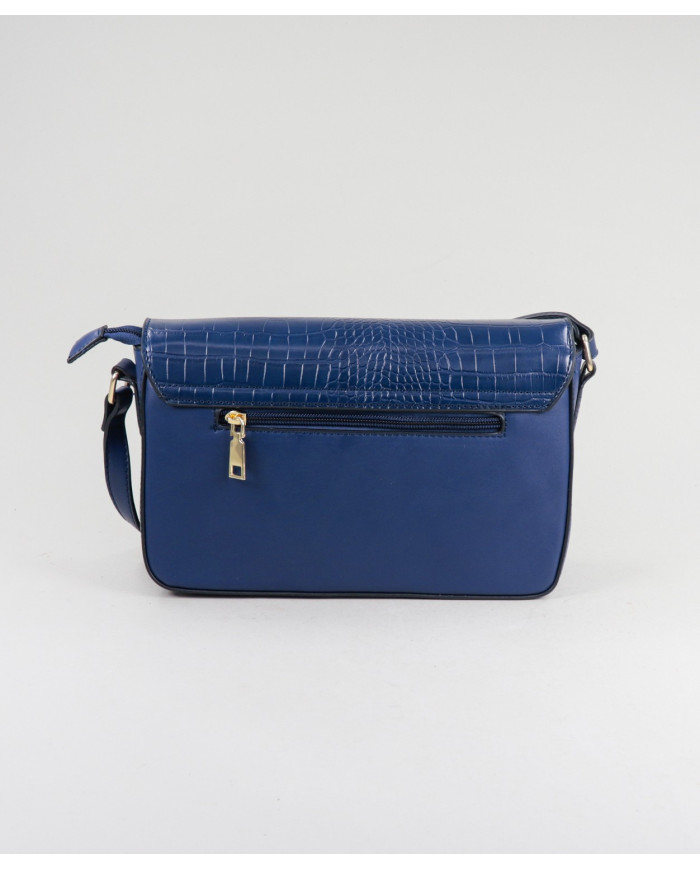 Lady's Blue Suitcase with magnet button