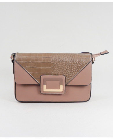 Ma'am Taupe Bag con Imman Button