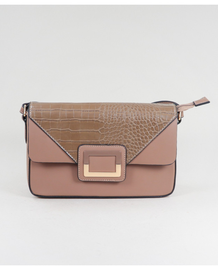 Ma'am Taupe Bag con Imman Button