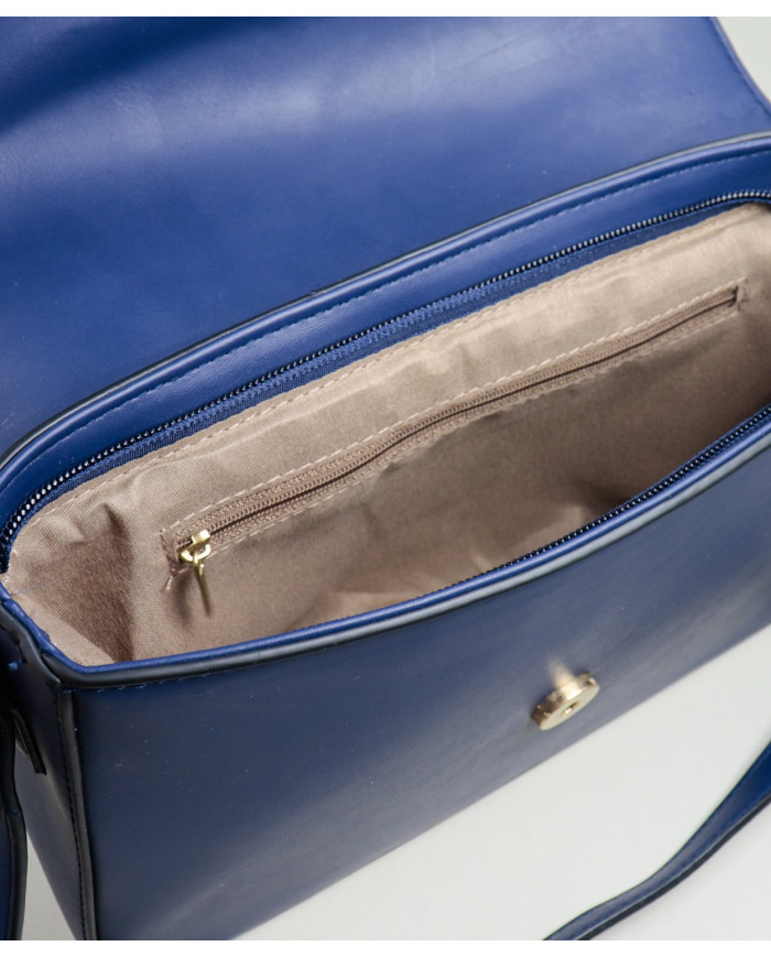 Lady's Blue Suitcase with magnet button