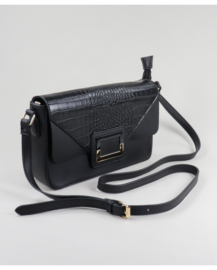 Lady's Black Suitcase with magnet button