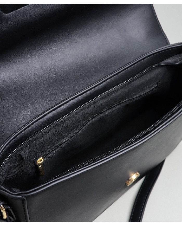 Lady's Black Suitcase with magnet button