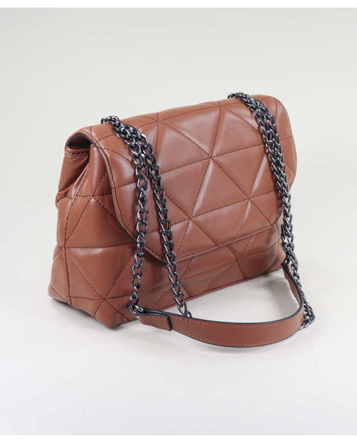 Lady Camel Bag con costuras