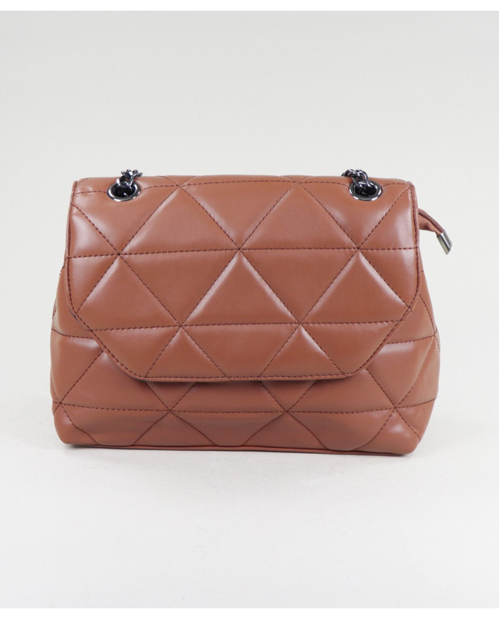 Lady Camel Bag con costuras