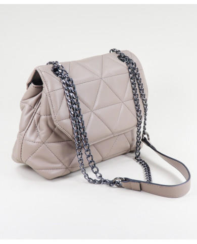 Ladies Taupe Bag with Seams