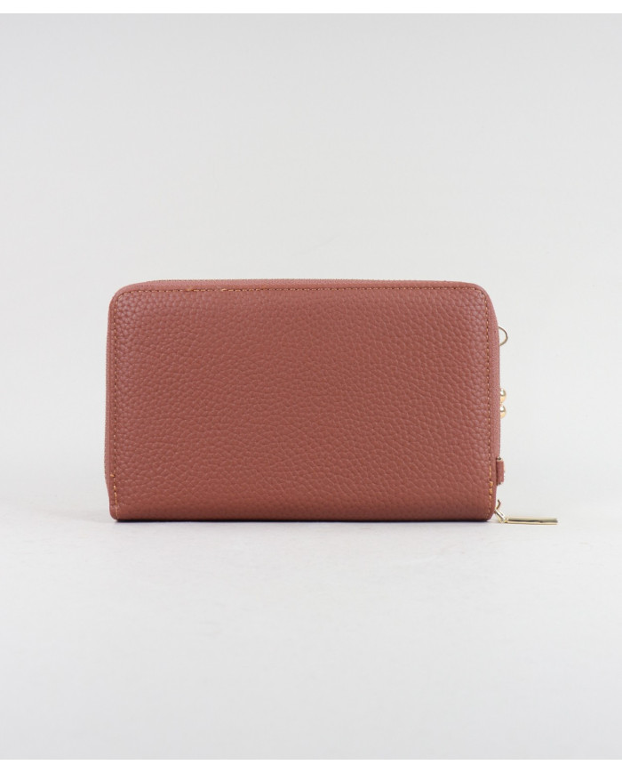 Women's Camel Wallet with Mobile Split