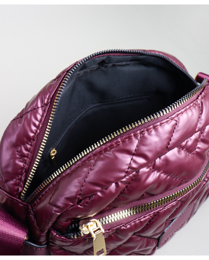 Mala Bordô de Senhora Tiracolo Acolchoada