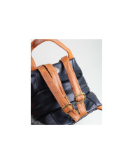 Mochila Preta de Senhora com Fecho Frontal