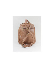 Mochila Taupe de Senhora com Bolsa Frontal