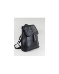 Mochila negra para mujer con cola bordada