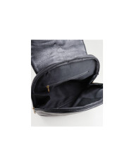 Mochila negra para mujer con cola bordada