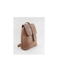 Women's Taupe Backpack with Embroidery Detail