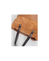 Lady Camel Bag of Two Textures