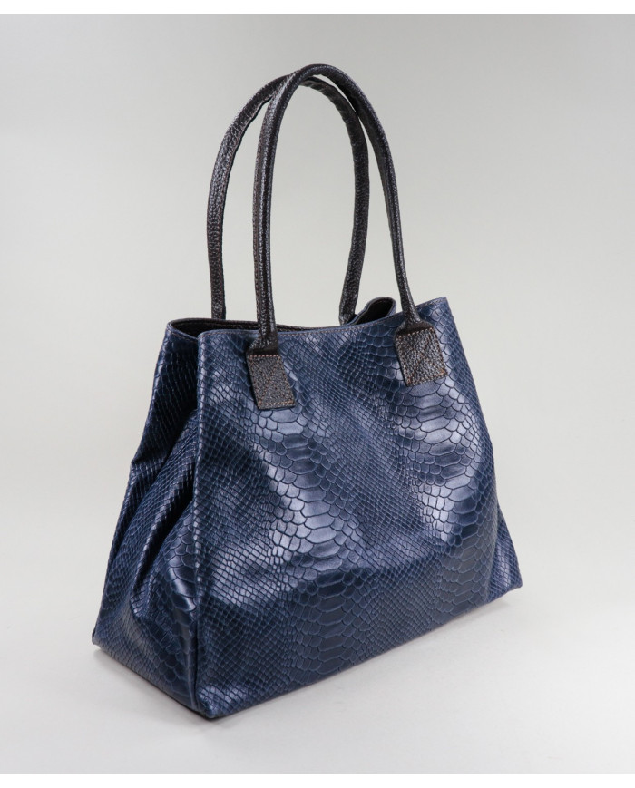 Mala Azul de Senhora Shopper