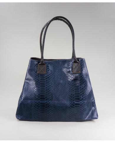 Mala Azul de Senhora Shopper