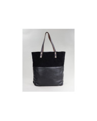 Lady's Black Case of Two Textures