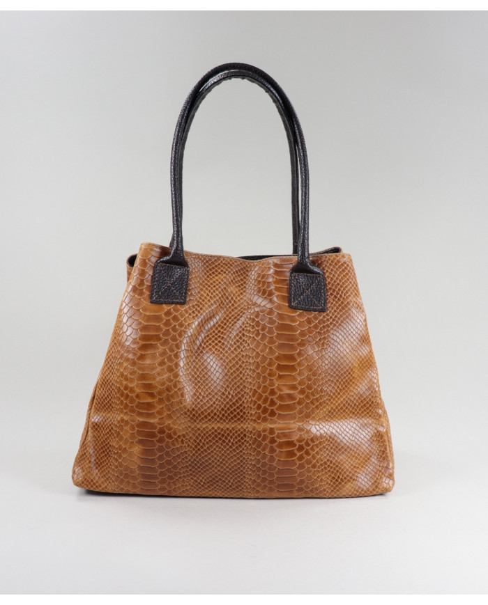 Mala Camel de Senhora Shopper