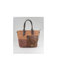 Camel Lady Shopper Bag with Chain