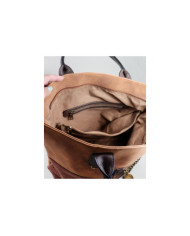 Mala Camel de Senhora Shopper com Corrente