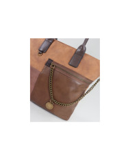 Camel Lady Shopper Bag with Chain