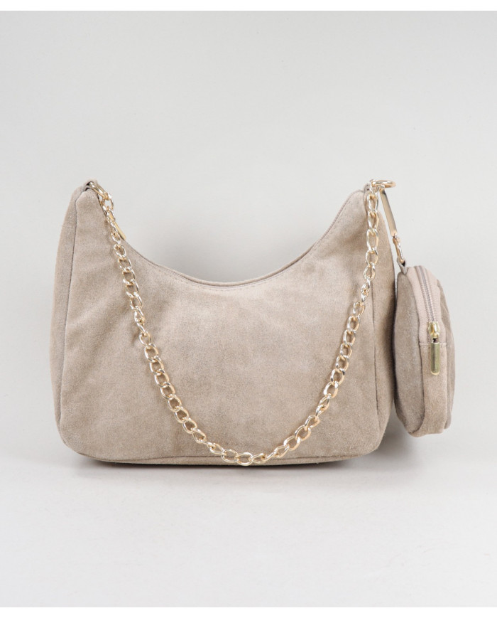 Mala Bege de Senhora com Bolsinha