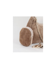 Mala Taupe de Senhora com Bolsinha