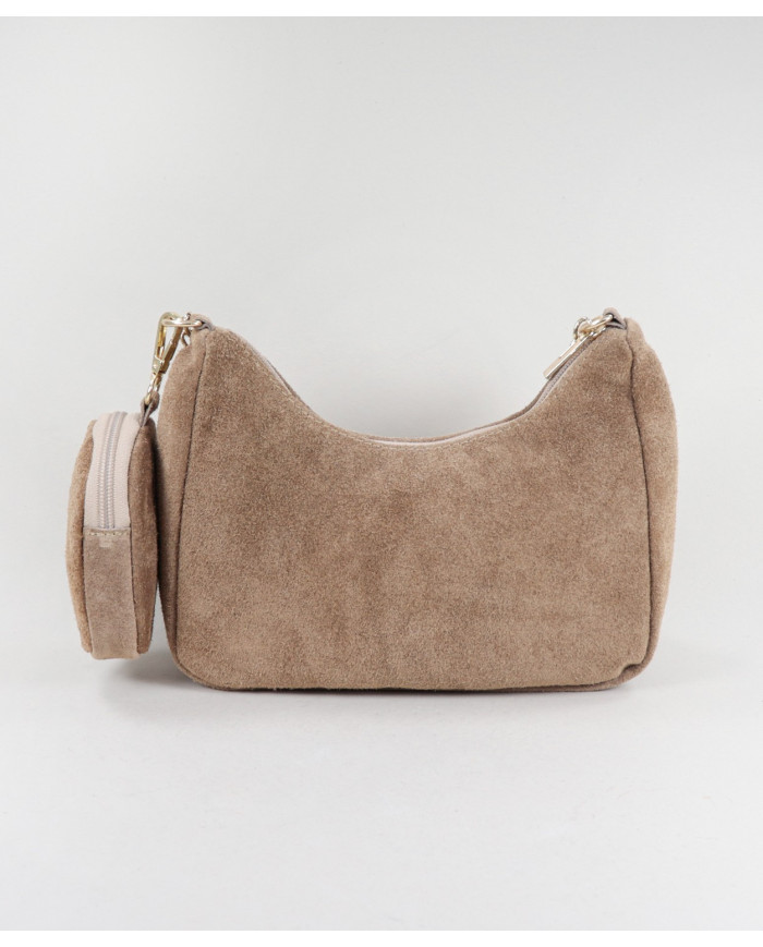 Mala Taupe de Senhora com Bolsinha