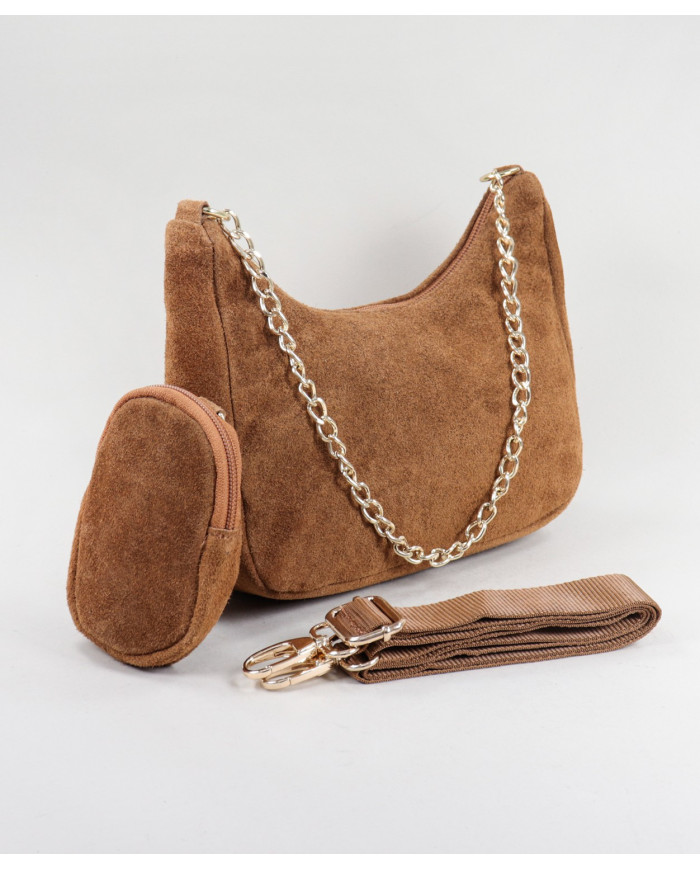 Mala Camel de Senhora com Bolsinha