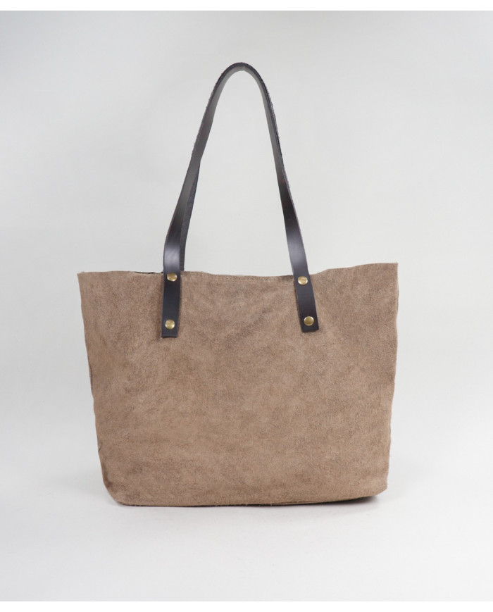 Beige Bag of Lady Shopper in Skin