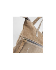 Mochila Taupe de Senhora em Pele