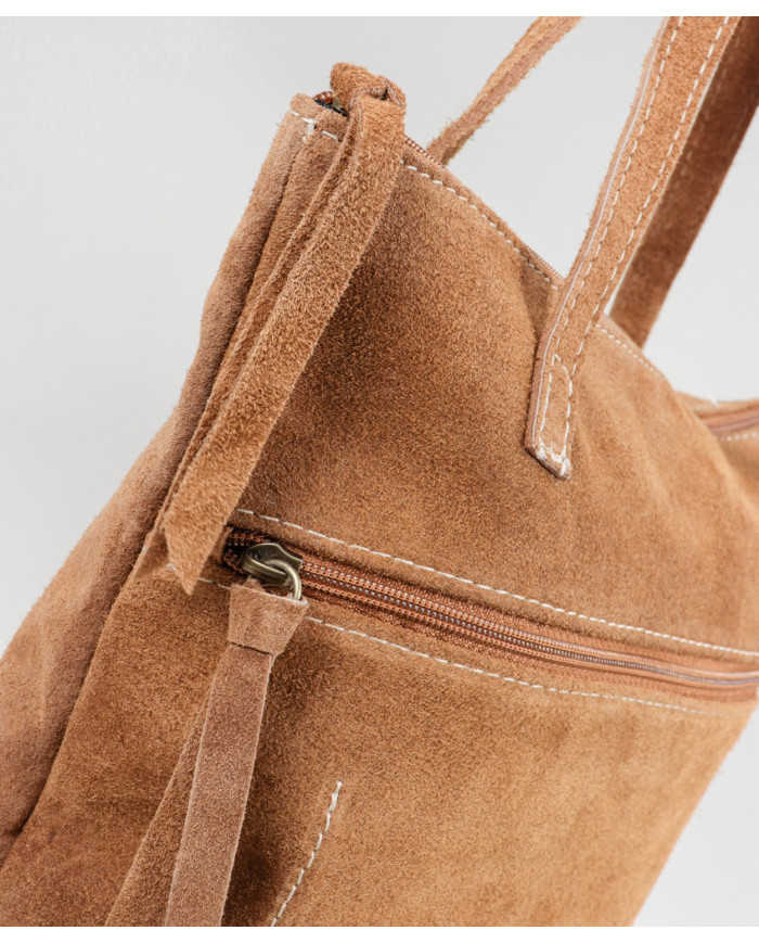 Ladies Camel backpack in Skin
