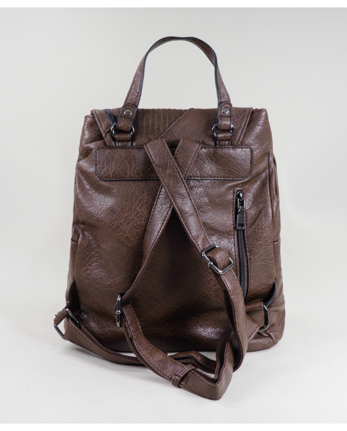 Mochila de Lady Brown con bolsillo en el frente