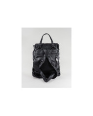 Ladies Black Backpack with Pocket on Front