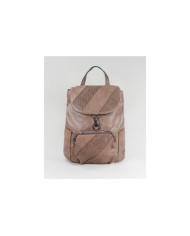 Ladies Taupe backpack with Pocket on the Front
