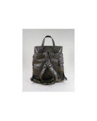 Mochila Verde de Senhora com Bolso na Frente